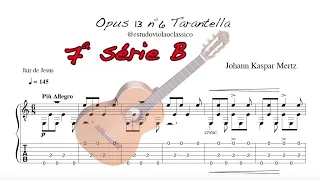 𝓣𝓪𝓻𝓪𝓷𝓽𝓮𝓵𝓵𝓪 𝓷º6 𝓭𝓪 𝓞𝓹𝓾𝓼 13 de Johann Kaspar Mertz, para violão clássico.