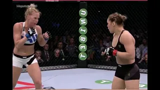 Holly Holm .vs. Ronda Rousey Highlights ( Holly Shocks the world 😲) Championship Battle