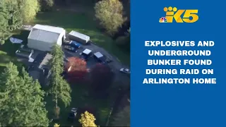 Explosives, underground bunker found during raid on Arlington home