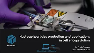 Microfluidics 101 with Dolomite  #11 Hydrogel particles production applied in cell encapsulation