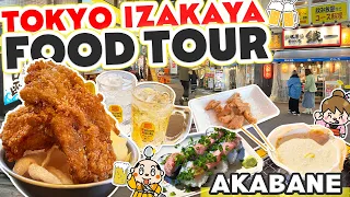 Tokyo Izakaya Restaurant Street Food Tour / Japan Local Izakaya Town