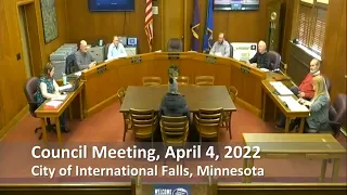 City Council Meeting for April 4, 2022