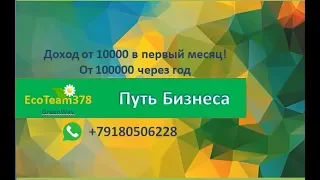 Путь Бизнеса с GreenWay. Шаг 1. От 10000 в первый месяц! И от 100000 через год!