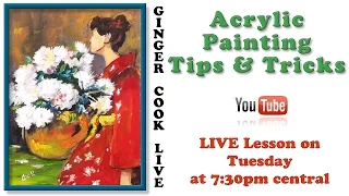 How to..Paint a Lady In Red step by step with Ginger Cook