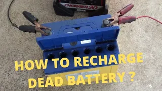 How To Restore (Recharge) A Dead Car Battery?