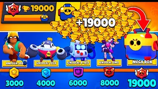 NONSTOP to 19000 TROPHIES Without Collecting TROPHY ROAD + Free Brawler - Brawl Stars