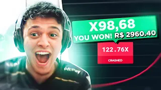 GANHEI R$2.800,00 AO VIVO na BLAZE! *98x*