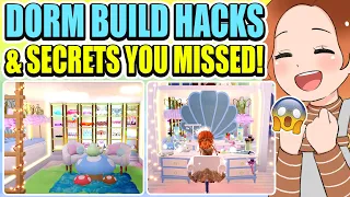 ALL SECRETS, BUILD HACKS & CHEST LOCATIONS IN THE DORMS YOU MISSED! NEW UPDATE! 🏰 Royale High