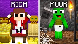 Rich JAIL vs Poor JAIL in Minecraft Challenge - Maizen JJ vs Mikey - Funny Story Nico Cash Smirky