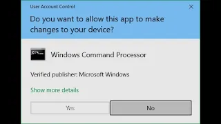 Fix UAC yes option greyed out in Windows 10