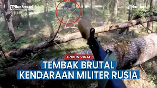 Gunakan Senjata RPG, Tentara Ukraina Tembak Brutal Kendaraan Militer Rusia