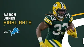 Aaron Jones Won Someone a Fantasy Game Tonight vs. Detroit Lions | Week 2 Highlights