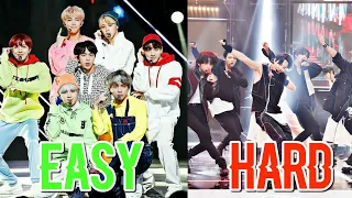 EASY TO HARDEST BTS DANCES - 2020!