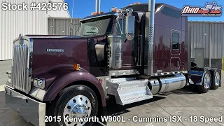 2015 KENWORTH W900L - 423576 - SOLD