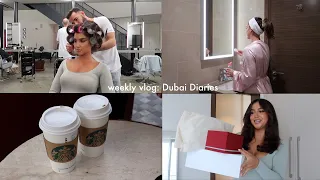 weekly vlog living in Dubai ♡ getting my hair done, luxury shopping haul, facial & party brunch