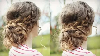 DIY Curly Updo with Braids | Messy Updo Prom | Braidsandstyles12