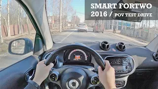 2016 SMART FORTWO TURBO / 2.7K POV Test Drive