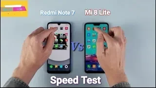 Redmi Note 7 Vs Xiaomi Mi 8 Lite - Speed Test
