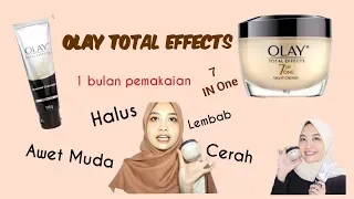 REVIEW OLAY Total Effects Night Cream 7 in one & Foaming Cleanser|| 1 bulan pemakaian