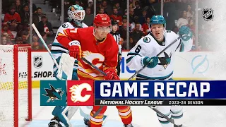 San Jose Sharks vs Calgary Flames | February 15, 2024 | Game Highlights | NHL Regular Season