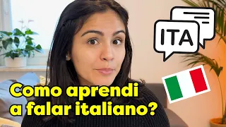 Como aprendi a falar italiano + dicas