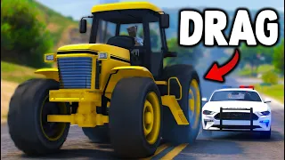 Insane Drag Tractor In GTA 5 RP