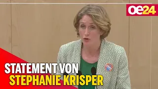NR-Sondersitzung: Stephanie Krisper zu der dringlichen Anfrage an Nehammer