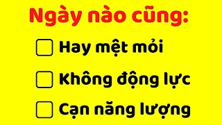 Chữa Bệnh "Ngày nào cũng mệt mỏi, cạn năng lượng, không động lực"