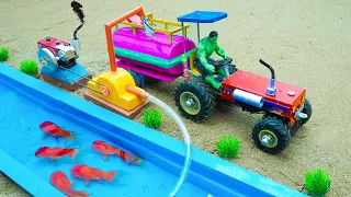 Diy tractor making mini water tankers for paddy field irrigation science project | @ECMini