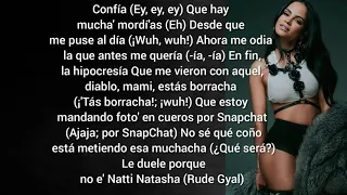 #Nattinatasha       Natti Natasha  (Hablando De Mi)  Letra