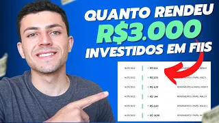 Quanto rendeu 3.000 investidos em Fundos Imobiliários no mês de Julho #investimentos