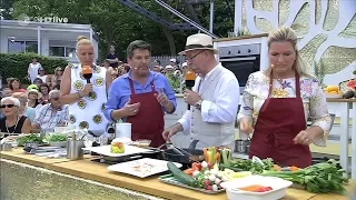 Thomas Anders & Claudia Weidung at  ZDF Fernsehgarten 09.07.2017