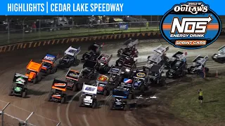 World of Outlaws NOS Energy Drink Sprint Cars | Cedar Lake Speedway | July 1, 2023 | HIGHLIGHTS