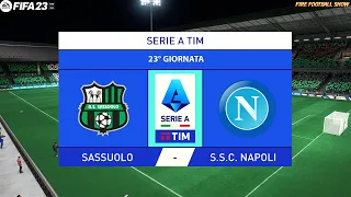 FIFA 23 Sassuolo - Napoli | SERIE A 2022/2023 - 23° Giornata | Gameplay