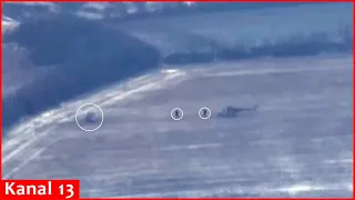 Russia’s Mi-28 combat helicopter DESTROYED, along with crew members while taking off for attack