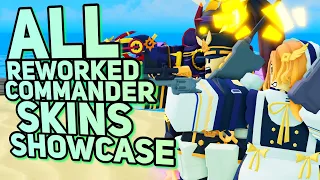 [2024] ALL NEW COMMANDER SKINS SHOWCASES | Tower Defense Simulator