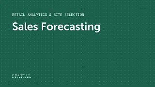 Sales Forecasting — Retail Analytics & Site Selection