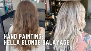 Brunette to Blonde Balayage Transformation - tutorial and formulas included