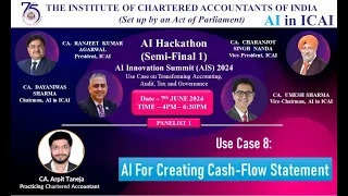 AI for Creating Cash-Flow Statements | CA Arpit Taneja | AI Hackathon (Semi 1) | AI in ICAI