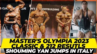 Master's Olympia 2023 classic & 212 results + David Henry vs Hidetada show down  + Shouming Yang