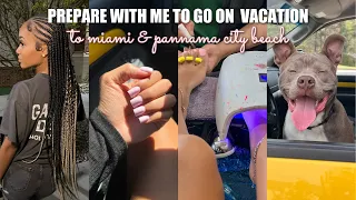 prepare with me for vacation (hair appt, nail appt, packing, adulting, & more)