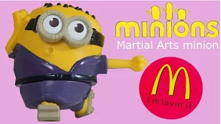 Minions Movie 2015 McDonald's MARTIAL ARTS MINION_Миньоны, ミニオンズ, 미니언_McDONALD'S Kids TOYS Unboxing