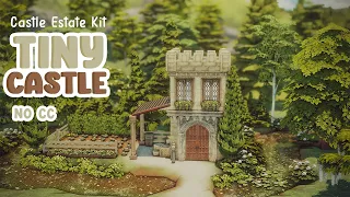 Tiny Castle 🏰 The Sims 4 Castle Estate Kit Speed Build