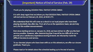DFFOO End of Service Announcement Livestream