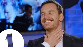 "Right in the throat!" -  Michael Fassbender got SHOT behind-the-scenes of X-Men