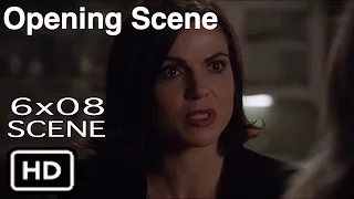 Once Upon a Time 6X08 "Opening Scene" Evil Queen keeps Watch on Snow Season 6 Episode 8