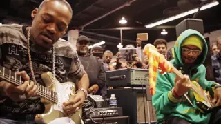 Adding drums to Eric Gales & Mononeon jam at NAMM2016