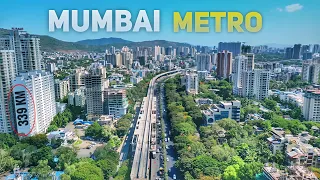 Mumbai Metro Line 4 Progress | Mumbai Metro Drone View