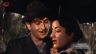 Color -Shree 420 - Pyar Hua Ikrar Hua Hai Pyar Se - Manna Dey - Lata Mangeshkar