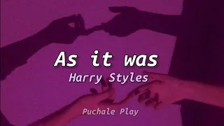 As It Was - Harry Styles // Letra en Español ♡︎㋛︎